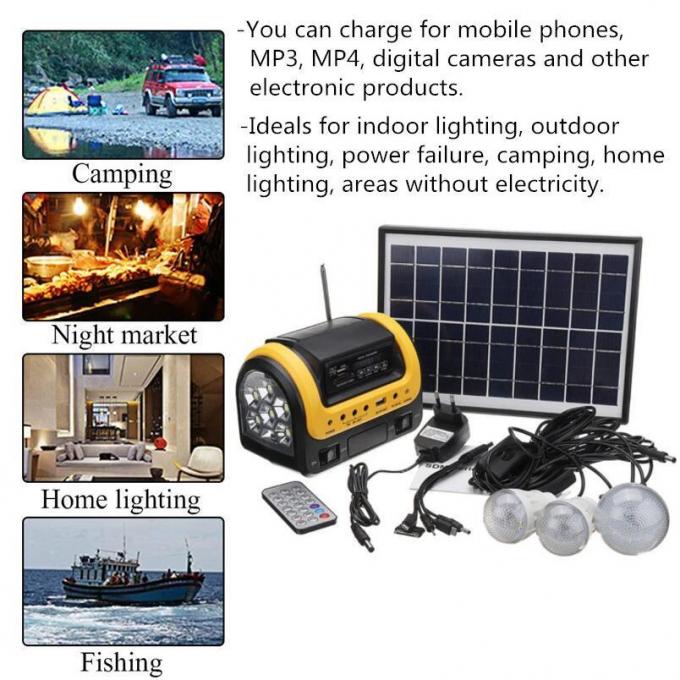 Nouvelle lampe solaire portative avec la lampe solaire de 3 LED avec la lumière solaire mobile de la charge 5W 6V