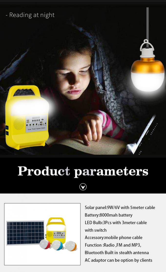 Énergie solaire allumant la nuit d'amis de pêche de stalle du marché de nuit de secours de panne d'électricité pêchant la lampe à télécommande d'entretien de voiture