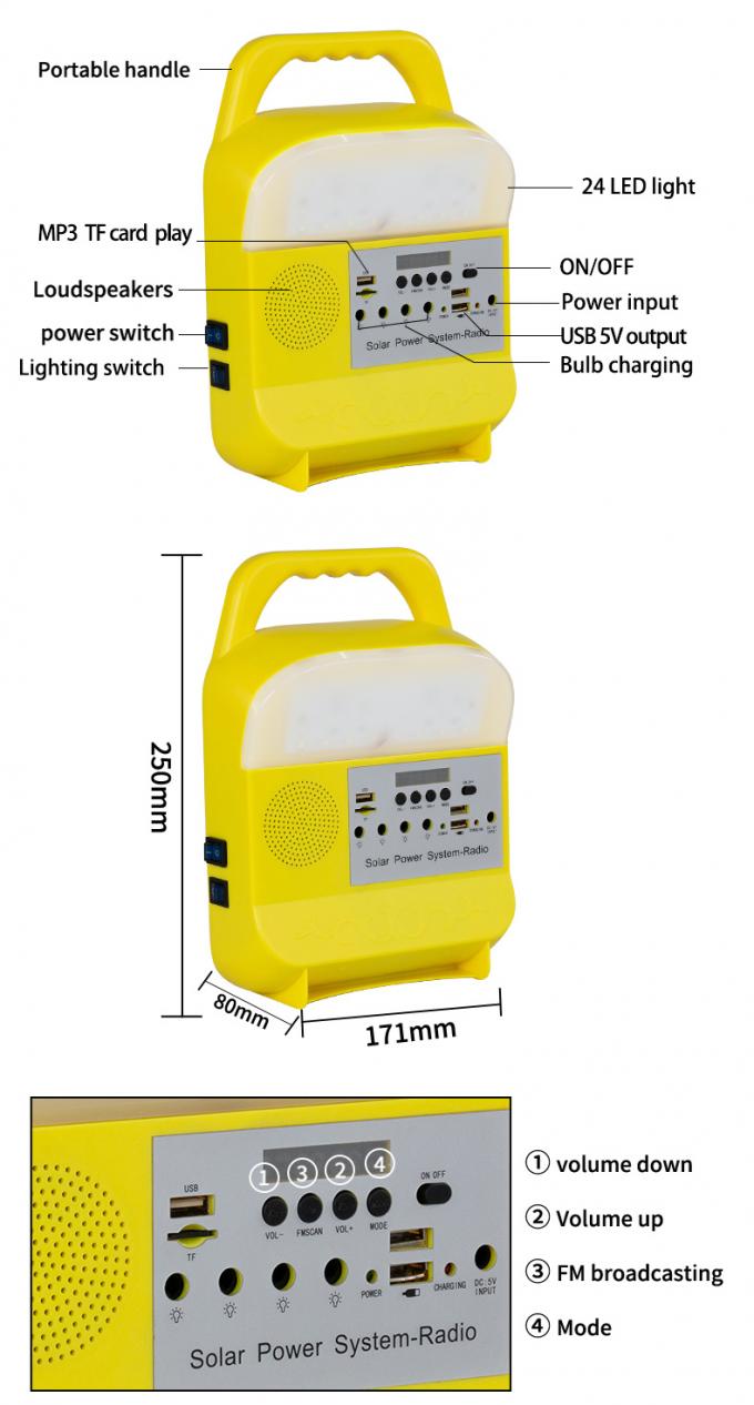 Énergie solaire allumant la nuit d'amis de pêche de stalle du marché de nuit de secours de panne d'électricité pêchant la lampe à télécommande d'entretien de voiture