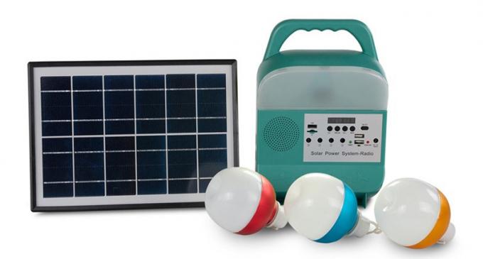 Phare multifonctionnel portatif portatif extérieur de système de production d'électricité solaire avec la radio audio rechargeable de Bluetooth