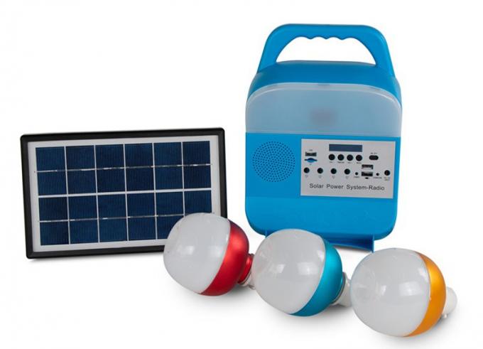 Phare multifonctionnel portatif portatif extérieur de système de production d'électricité solaire avec la radio audio rechargeable de Bluetooth