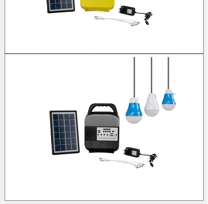Lumière solaire de allumage à la maison du produit 5V Kit Power System Radio 3W 5W 10W d'usine de la Chine