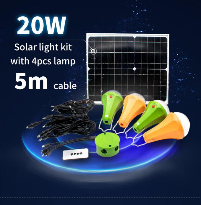 Kit à la maison de Mini Solar Energy System Lighting de 2020 hausses avec à télécommande