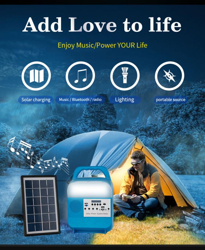 Système réduit de allumage solaire pour la lampe mobile campante extérieure à la maison de voiture d'alimentation d'énergie