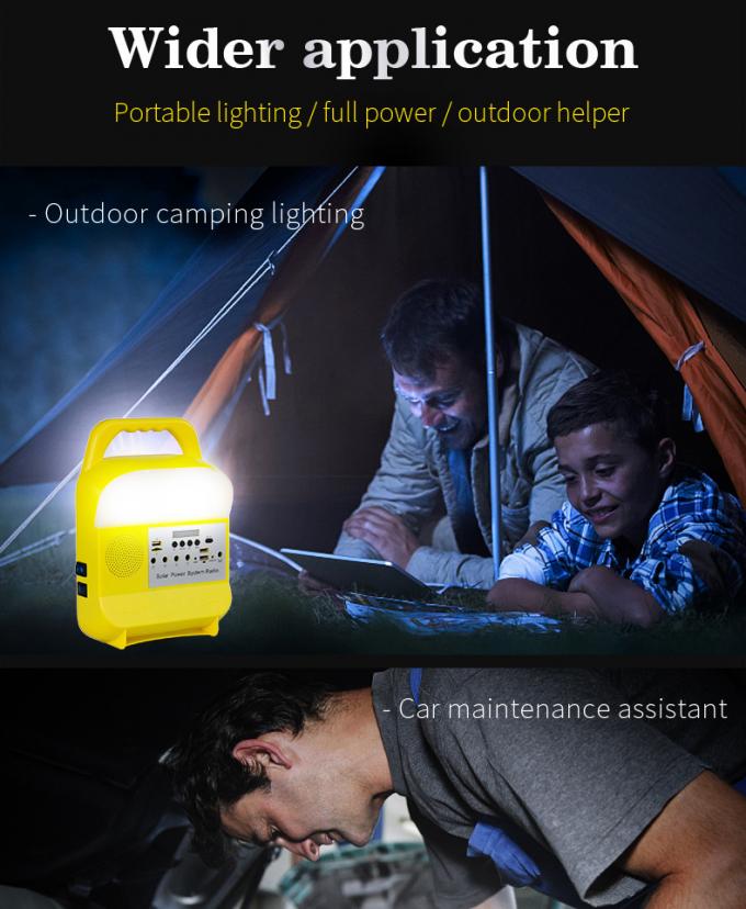 Système réduit de allumage solaire pour la lampe mobile campante extérieure à la maison de voiture d'alimentation d'énergie
