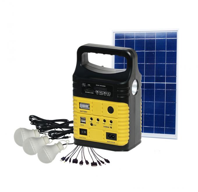 d'intérieur solaire de la lampe 10W de radio solaire solaire de FM allumant 3790 lumières globales de lever de soleil