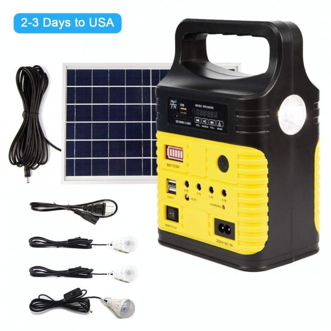 Solar FM Radio Solar Kit off Grid Solar System 10W Solar Home Light Kit Global Sunrise Lights