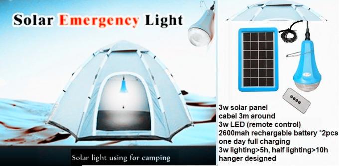 Panneau solaire outre de l'éclairage extérieur actionné solaire Kit Solar Light de système solaire de grille