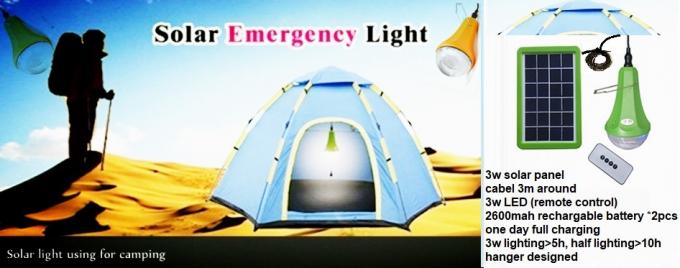 Panneau solaire outre de l'éclairage extérieur actionné solaire Kit Solar Light de système solaire de grille