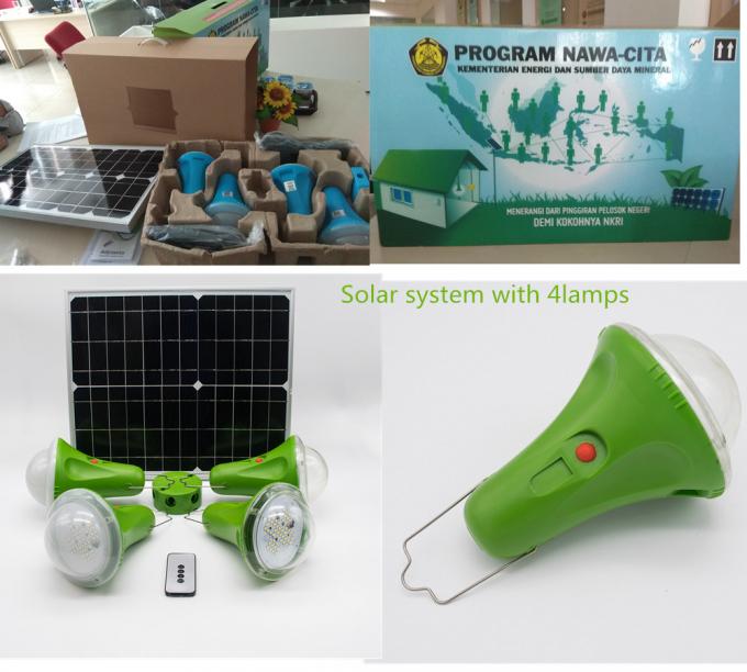 Lampe rechargeable solaire solaire du système énergétique de puissance 475lum avec le hub de 6 trous
