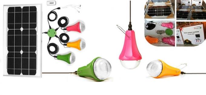 Lampe rechargeable solaire solaire du système énergétique de puissance 475lum avec le hub de 6 trous