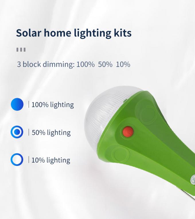 Panneau solaire allumant les lumières globales de lever de soleil de système solaire de kit de chargeur léger solaire à la maison d'USB