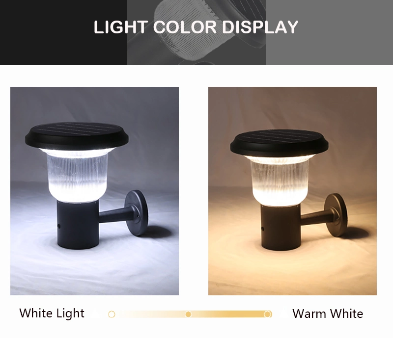 Lumière solaire imperméable extérieure en gros de mur d'IP65 3000K 6000K avec du CE RoHS