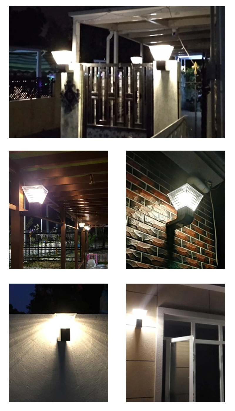 Lumière solaire imperméable extérieure en gros de mur d'IP65 3000K 6000K avec du CE RoHS