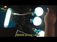 Système d'éclairage mené par panneau solaire d'énergie extérieure de générateur solaire portatif d'USB TF de 5W