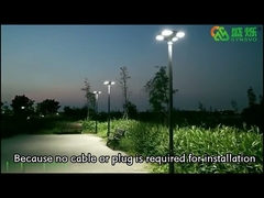 Nouveau Lampadaire solaire LED trèfle étanche extérieur avec capteur d'énergie solaire lampe de jardin