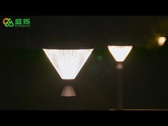 Clôture de jardin étanche, pilier de porte, décoration de voie, applique murale solaire de jardin