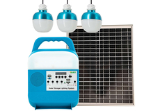 Système d'éclairage solaire domestique Portable 825, charge Mobile, kits Led 25W, panneau