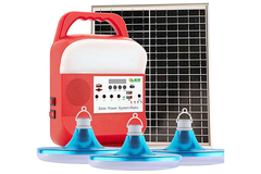 Urgence solaire de puissance du système 825L-25W d'éclairage pour la maison avec 3bulbs